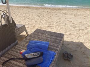 陶製のビーチチェア